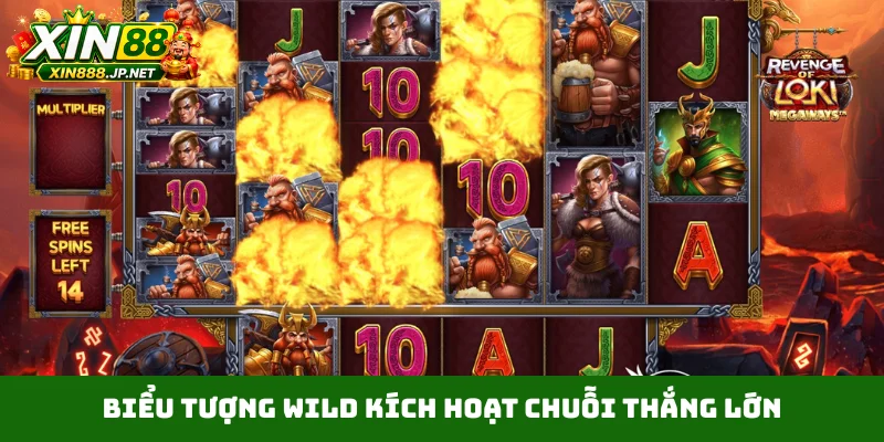 Biểu tượng wild kích hoạt chuỗi thắng lớn