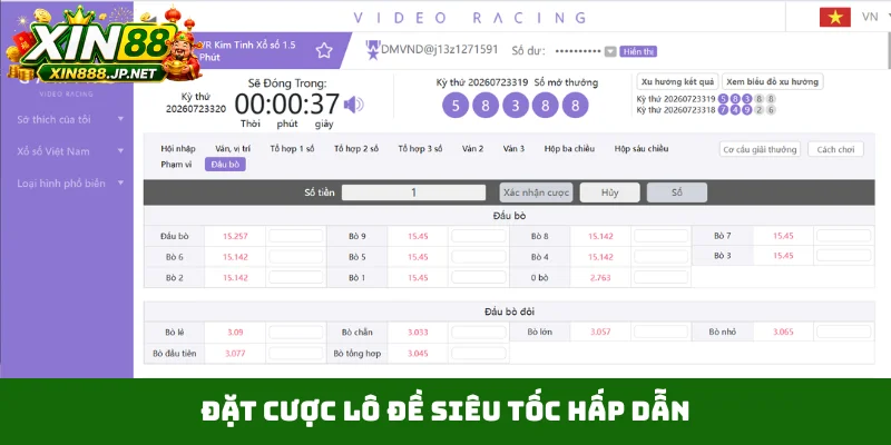 Đặt cược lô đề siêu tốc hấp dẫn
