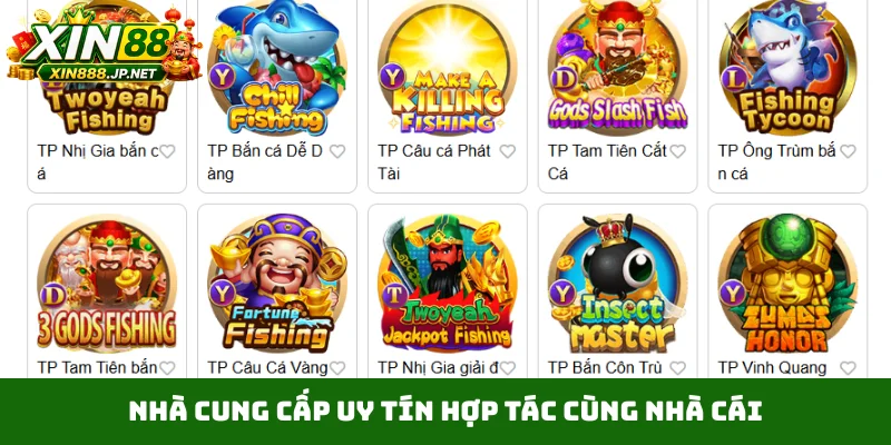 Nhà cung cấp uy tín hợp tác cùng nhà cái
